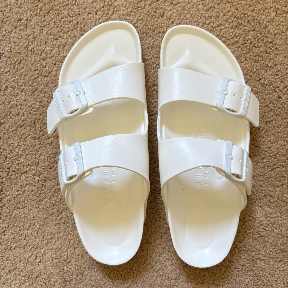 Birkenstock White Double-Strap Sandals